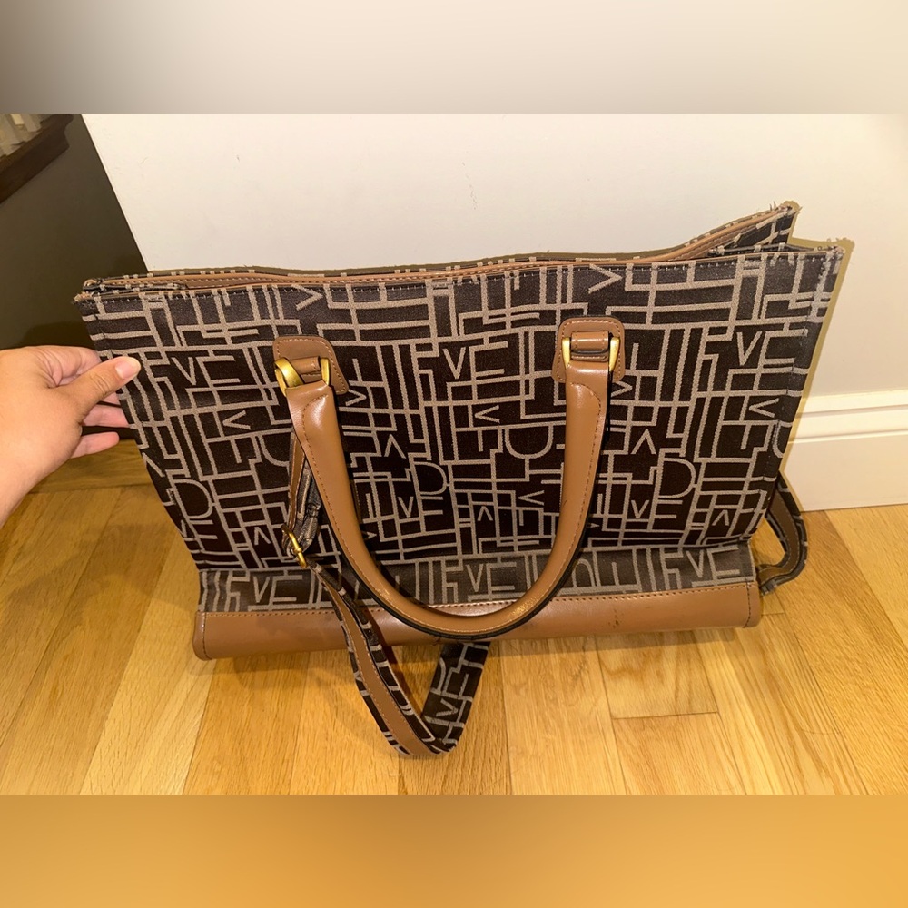 DIANE VON FURSTENBERG Canvas Top Handle Bag - Picture 7 of 9